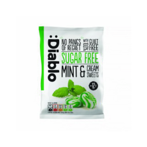 mint and cream sweets
